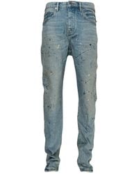 Purple Brand - Vaqueros con motivo de salpicadura de pintura - Lyst
