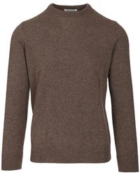 Al Duca d'Aosta - Ribbed-Trim Cashmere Sweater - Lyst