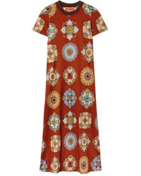 La DoubleJ - Kleid mit Blumen-Print - Lyst