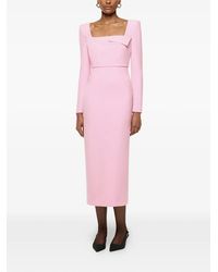Roland Mouret - Origami midi dress - Lyst