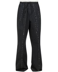 Maison Margiela Four Stitch-Logo Long-Length Track Pants in