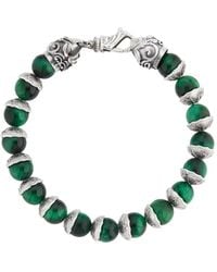 Emanuele Bicocchi - Beaded Logo Bracelet - Lyst