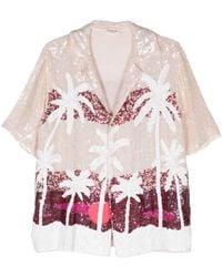 P.A.R.O.S.H. - Palms Sequined Shirt - Lyst