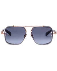 Balmain - Geometric-Frame Sunglasses - Lyst