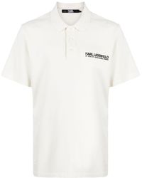 Karl Lagerfeld - Poloshirt mit Logo-Print - Lyst