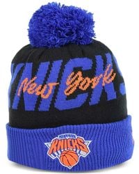KTZ - New York Knicks Cuffed Pom-Pom Beanie Hat - Lyst