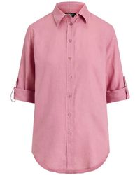 Ralph Lauren - Buttoned Roll-Up Shirt - Lyst