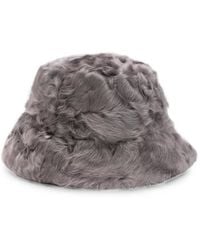Liska - Textured-Finish Bucket Hat - Lyst