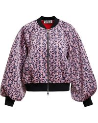 Essentiel Antwerp - Kryo Floral-Print Bomber Jacket - Lyst