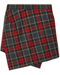 Vivienne Westwood - アシンメトリー チェックミニスカート - Lyst