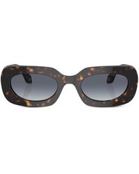 Giorgio Armani - Tortoiseshell-Effect Rectangle-Frame Sunglasses - Lyst