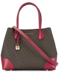 Michael Kors Mercer Gallery Boekentas Met Logo - Bruin