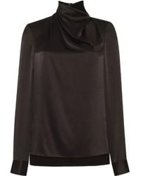 Adam Lippes - Top Mizner con cuello alto - Lyst