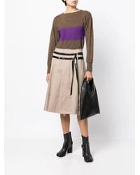 Maison Margiela - Panelled Round-Neck Jumper - Lyst