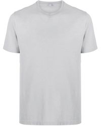 Zanone - T-shirt en coton à col rond - Lyst