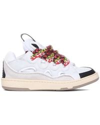 Lanvin - Curb Round-Toe Sneakers - Lyst
