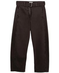 Magda Butrym - Low-Rise Belted Jeans - Lyst