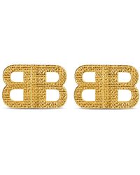 Balenciaga - Bb 2.0 Textured Xs Earrings - Lyst