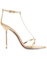 Paris Texas - Lidia T-Strap Heeled Sandals - Lyst