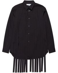 Comme des Garçons - Fringed Pleated Cotton Shirt - Lyst
