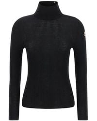 Moncler - Ribbed-Knit Roll-Neck Sweater - Lyst