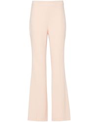 Twin Set - Logo-plaque Cady Flared Trousers - Lyst