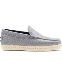 Tod's - Leather Espadrilles - Lyst