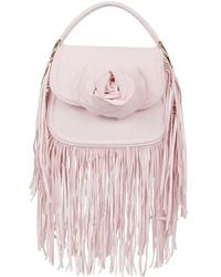Gedebe - Alice Fringe-Trim Floral-Appliqué Tote Bag - Lyst