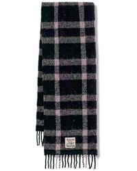 Benetton - Check Fringed Scarf - Lyst