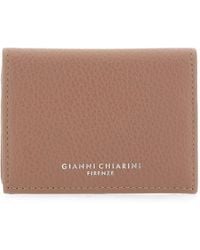 Gianni Chiarini - Dollaro Pebbled Leather Card Holder - Lyst
