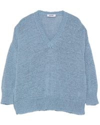 Base London - Pullover Mit V-Ausschnitt - Lyst