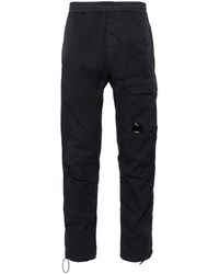 C.P. Company - Lens-detailed Tapered-leg Trousers - Lyst