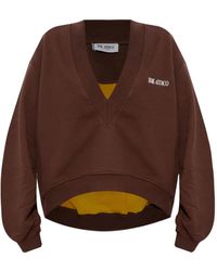 The Attico - Das Attico Logo Cotton Sweatshirt - Lyst