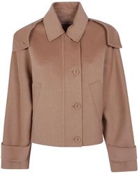 Twinset - Hooded Button-Up Jacket - Lyst