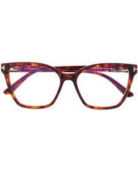 Tom Ford - Clip-On-Sonnenbrille mit farbigen Gläsern - Lyst