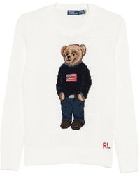 Polo Ralph Lauren - Pullover mit aufgesticktem Teddy - Lyst