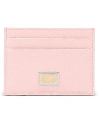 Dolce & Gabbana - Dolce & Gabbana Leather Credit Card Case - Lyst