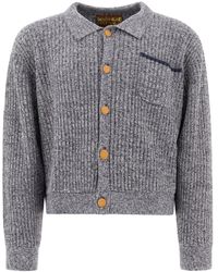 Brain Dead - Ribbed-Knit Button Cardigan - Lyst