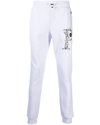 Philipp Plein - Logo-Plaque Track Pants - Lyst