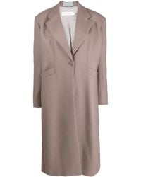 D'Estree - Barbara Stripe-Detail Single-Breasted Coat - Lyst