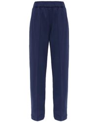 Moncler - Logo-Appliqué Trousers - Lyst