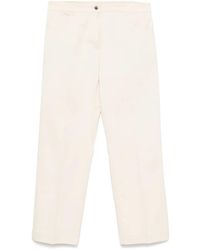 Moncler - Cotton Gabardine Trousers - Lyst