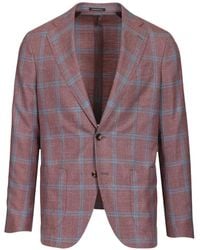 Al Duca d'Aosta - Checked Single-Breasted Blazer - Lyst