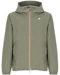 K-Way - Jack Hooded Logo-Print Jacket - Lyst