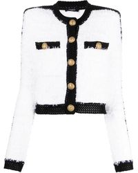 Balmain - Spencer クロップド ツイードジャケット - Lyst