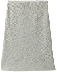 Miu Miu - Lamé Skirt - Lyst