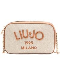 Liu Jo - Logo-Embroidered Crossbody Bag - Lyst