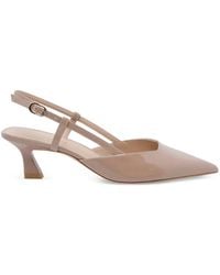 Stuart Weitzman - Vinnie 50 Buckle Leather Pumps - Lyst