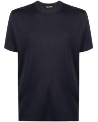 Tom Ford - T-shirt Van Lyocellblend Met Gemêleerd Effect - Lyst