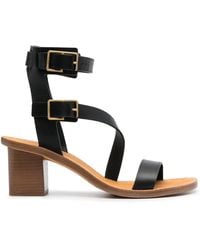Zadig & Voltaire - Cecilia Caprese 70Mm Leather Sandals - Lyst